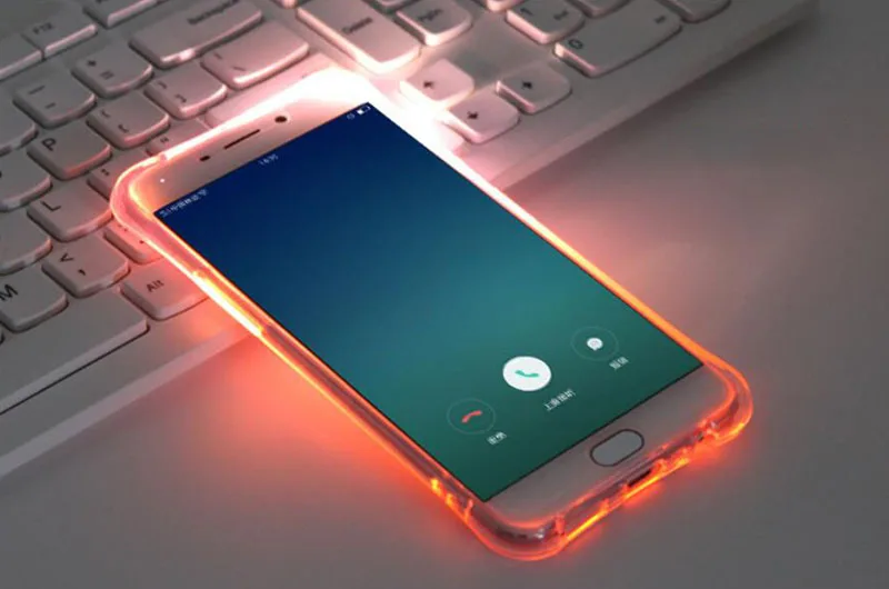 Luxury Soft TPU LED Flash Light Up Case Remind Incoming