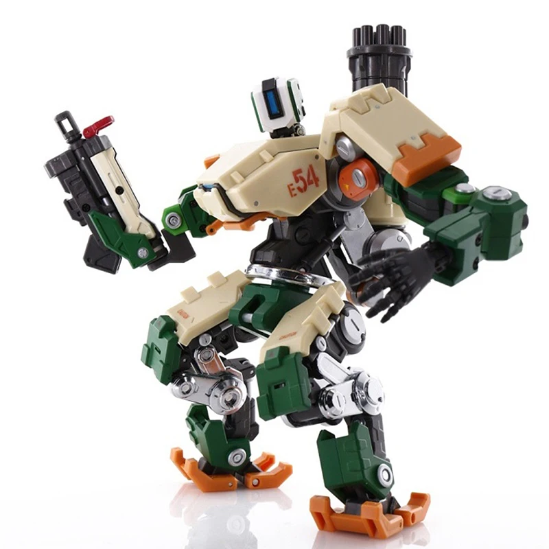 

OW Hardened Edition Bastion NINI DVA Reinhardt Wilhelm 21cm PVC Deformable tank Action Figure Collectible Model Toy