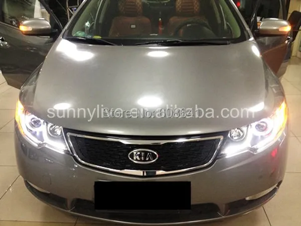 Для KIA Forte Cerato светодиодный ангельские глазки фары 2009-13 лет LDV2 Тип