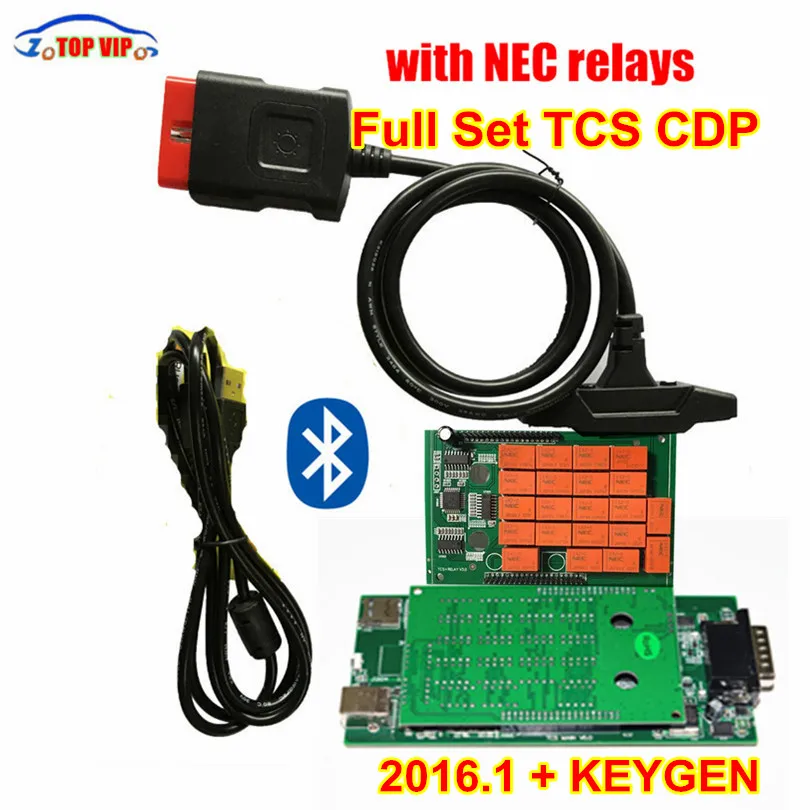 

5pcs/lot DHL CDP PRO Green PCB NEC relay TCS CDP 2016.00 Keygen Diagnostic-tool +Bluetooth Auto OBD2 scanner CDP for CARs/TRUCKs