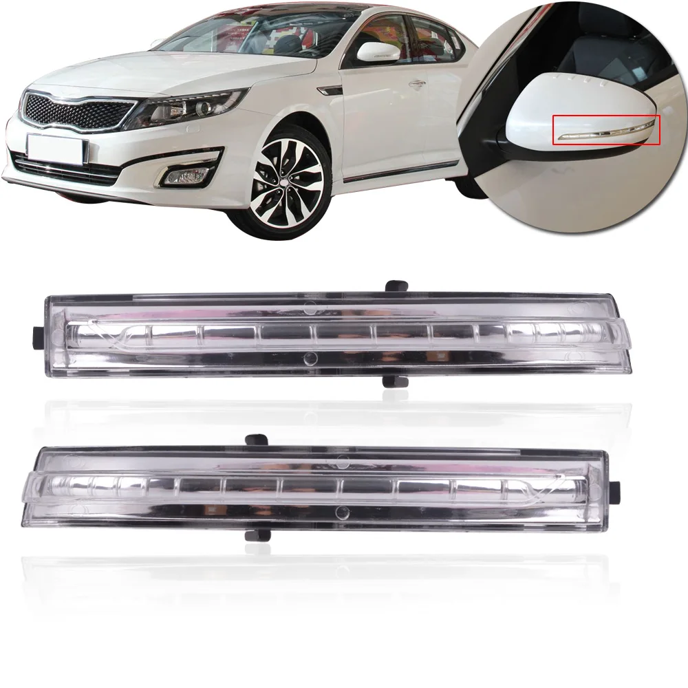 

CAPQX For KIA K5 Cerato 2010 2011 2012 2013 2014 Side Mirror LED Turn light Rearview Mirror Signal Lamp Flash light 87624-2T000