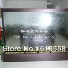 Подгонянный разделитель комнаты кофейного дома/для помещения стеклянный фонтан воды/лобби отеля партии/декоративный фон для стены/стены воды