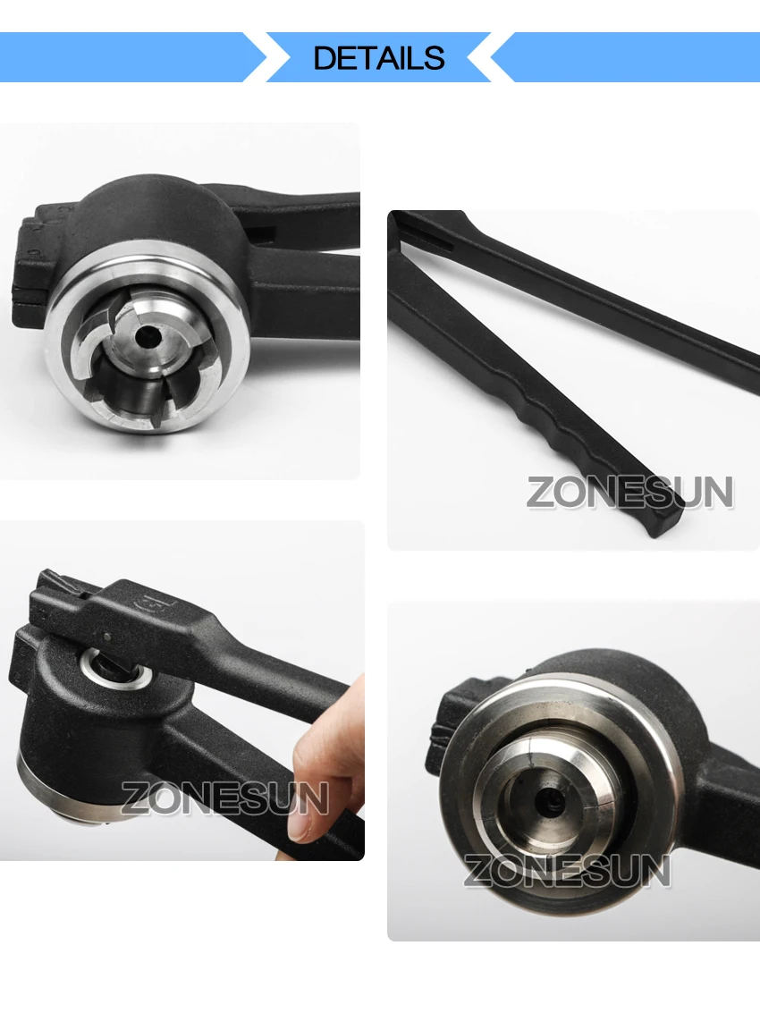 ZONESUN ZS-PVC2 13/15/20mm Manual Penicillin Bottle Capping Machine