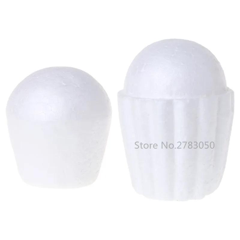 

White Dummy Styrofoam Foam Cake Dummy Modelling Fondant Cakes Sugarcraft Flower Wedding Party Decor 2 Sizes
