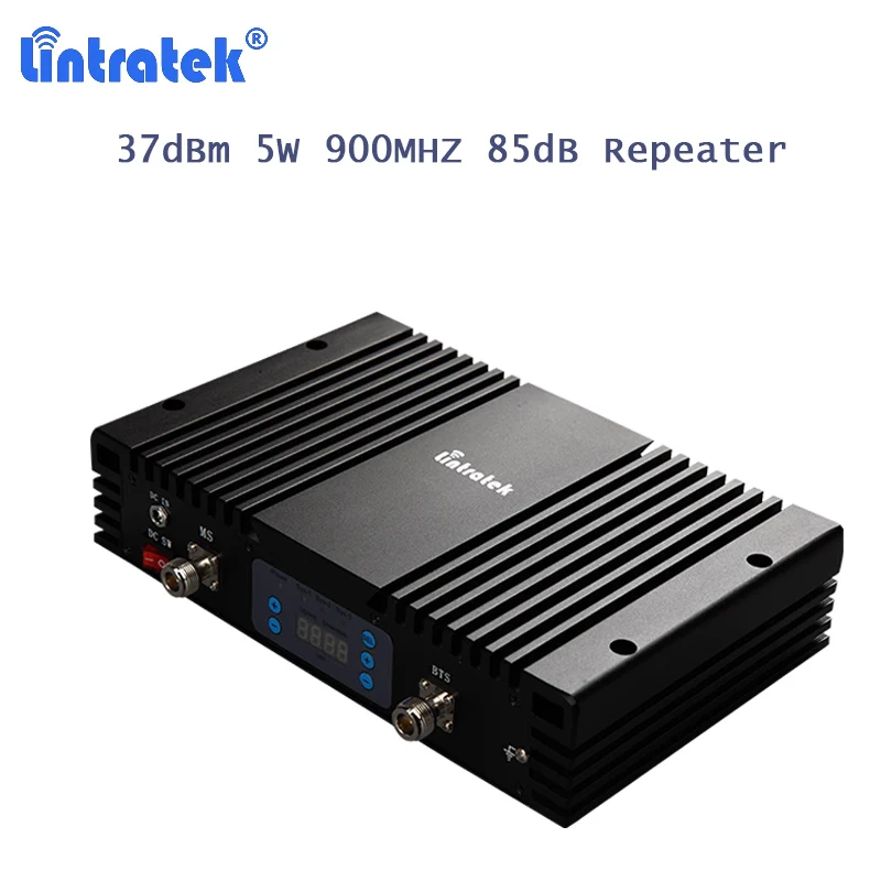 lintratek MGC/AGC 900mhz Mobile Signal Amplifier Big Power Repeater Booster 2G data and voice High Gain 900 Signal Booster S35