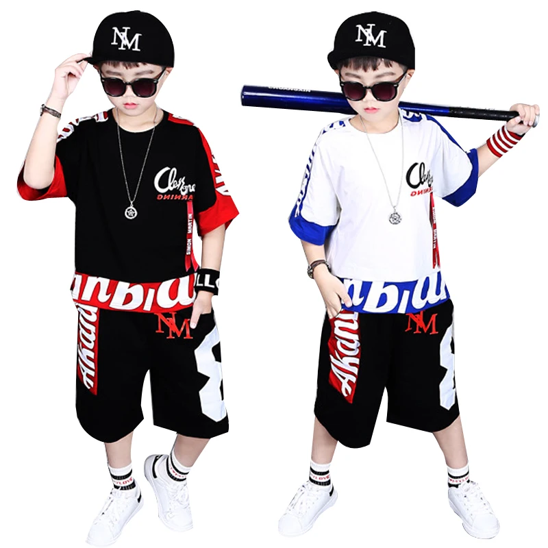 

Children Clothing suit for Boys Girls teenager Hip Hop Dance Costumes Kids Performance Clothes Sets Jazz Dancing Streetwear