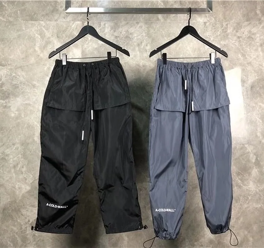 A COLD WALL ACW Pants Men Women Streetwear Harajuku Elastic Belt Casual Sports Pants Loose Joggers 1