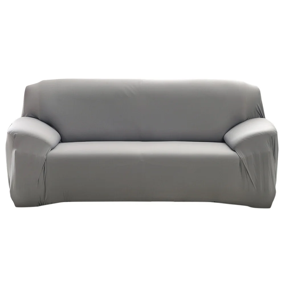 Современные однотонные модные эластичные чехлы для диванов для гостиной чехлы для диванов растягивающиеся диванные подушки моющиеся Чехлы для диванов - Цвет: gray
