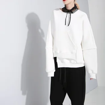 

Unicorn Rushed Korean Tumblr Women's Free Shipping 2020 New Spring Features Irregular Tailoring Solid Colors Plus T-shirt Women