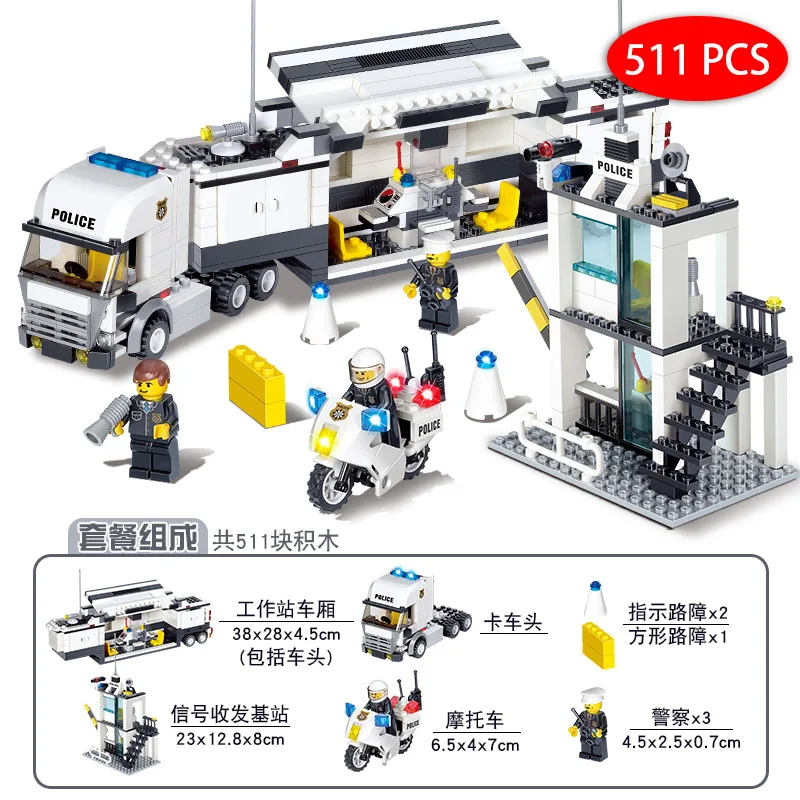 Kids Toys City Street Police Station sets Cars Trucks compatible legoeings model Building kits Blocks cops vehicle boats Bricks Kids Toys City Street Police Station sets Cars Trucks compatible legoeings model Building kits Blocks cops vehicle boats Bricks