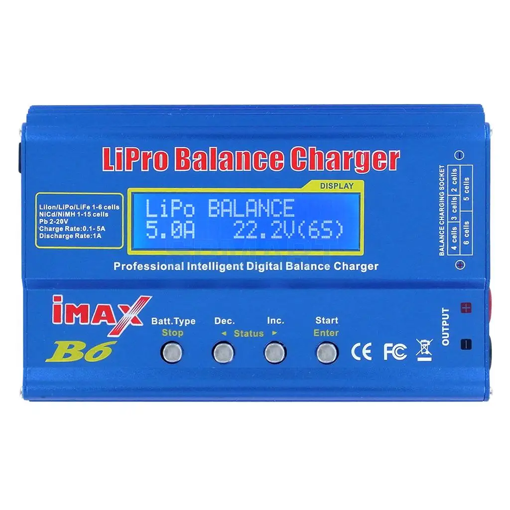 

iMAX B6 Mini Balance Charger / Discharger for RC Car Aeromodelling Battery
