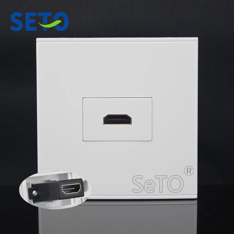 SeTo 86 Тип одиночный порт HDMI Ассорти панель настенная пластина розетка Keystone