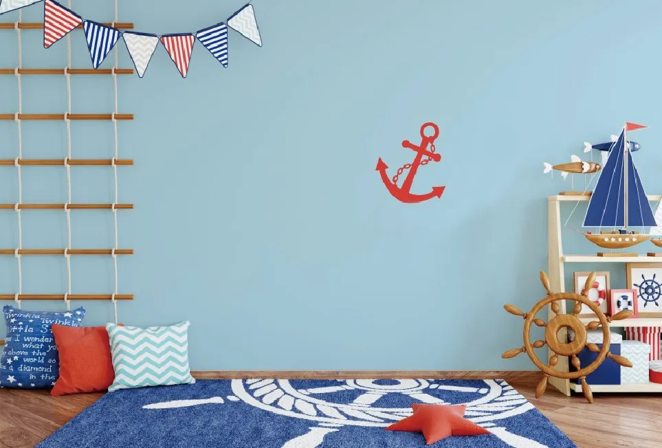 

Laeacco Baby Room Wooden Rudder Anchor Pattern Carpet Photography Backgrounds Customized Photographic Backdrops For Photo Studio