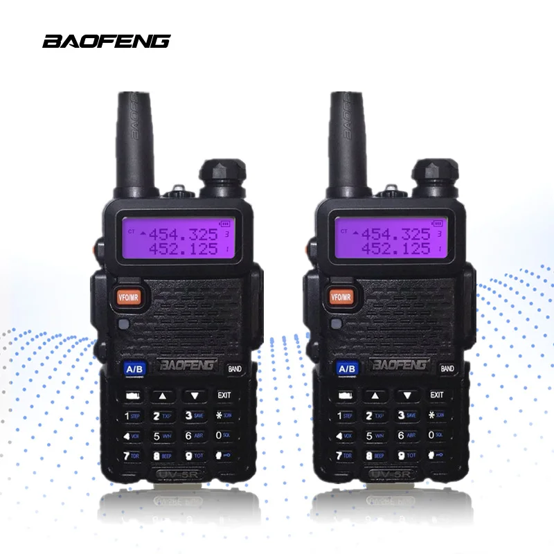 2 PCS BaoFeng UV 5R Walkie Talkie 10km Portable Radio CB Radio UV5R