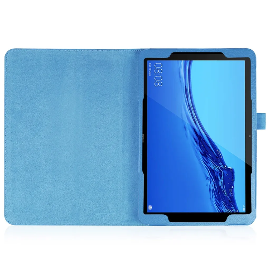 Ультра тонкий чехол для huawei Mediapad T5 10 AGS2-W09/L09/L03/W19 10,1 "кожаный флип-чехол с подставкой Подставка для планшета обрастания Q70