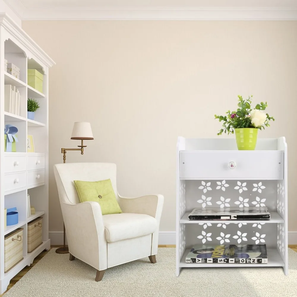 Bedroom Flower Bedside Table Modern Storage Rack Eye-catching Wood Cabinet Universal Home Nightstand Bedroom Furniture Bedroom Flower Bedside Table Modern Storage Rack Eye-catching Wood Cabinet Universal Home Nightstand Bedroom Furniture