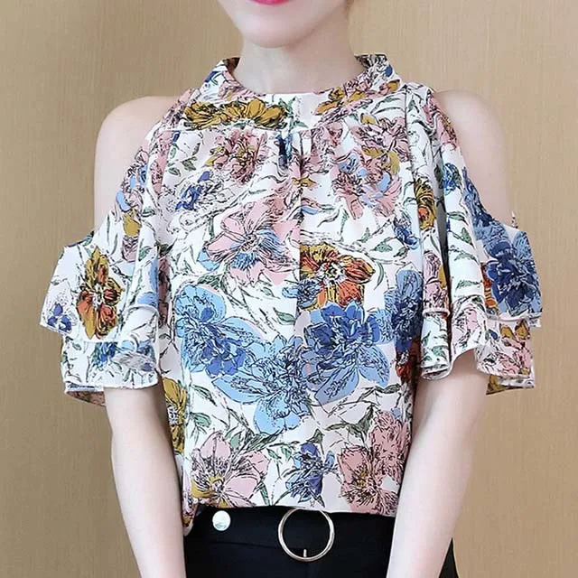 2018-New-Summer-Floral-Blusas-Femininas-Open-Shoulder-Shirts-Womens-Tops-And-Blouses-Mujer-Mode-Butterfly.jpg_640x640 (1) 