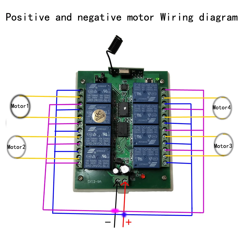 DC 12V 24V 8 CH 8CH RF светодиодный Т дистанционного управления светодиодной лампой