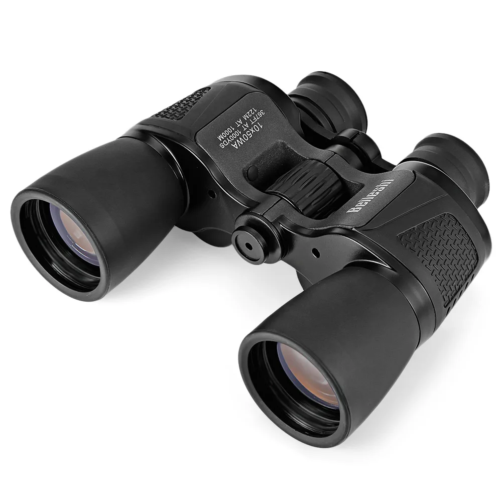 Beileshi مجهر 10X50 HD الرؤية واسعة زاوية موشور للطي مجهر في الهواء الطلق المهنية الصيد تلسكوب للسفر الحفل