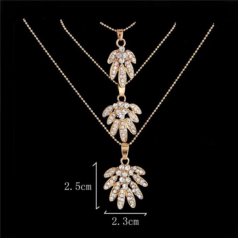Ювелирный Комплект из колье и серёг с кристаллами|wedding jewelry sets|crystal setfashion set |