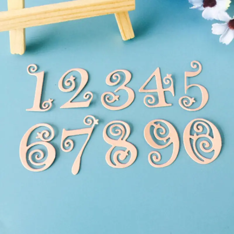 

New Hot Circle Lace Numbers Metal Dies Scrapbooking Metal Cutting Dies Craft Stamps Die Cut Embossing Card Make Stencil Frame