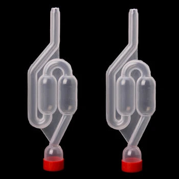 

2Pcs Air Lock Bubble Grommet Exhaust Water Seal Valve with Cork Beer Wine Making