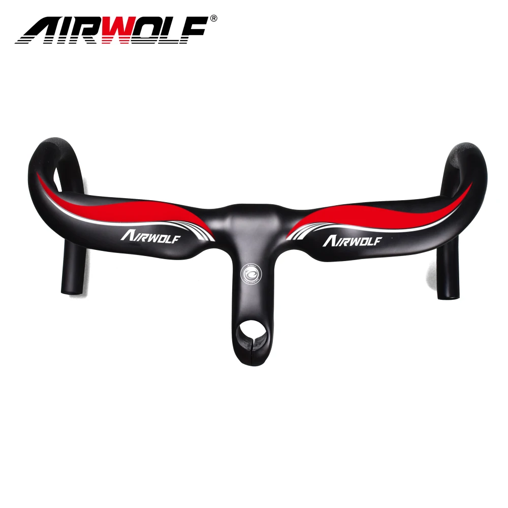 Airwolf углеродный руль для велосипеда полностью шоссейного части guidon velo route carbone