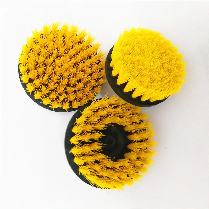 

3 pcs/set large size drill brush Power Scrub Clean Brush used on Electric Drill for Carpet Sofa Leather free shipping