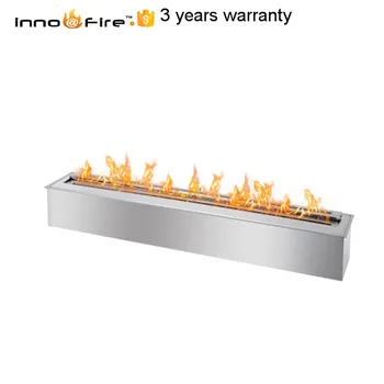 

48 inch stainless steel silver manual fireplace etanol bio