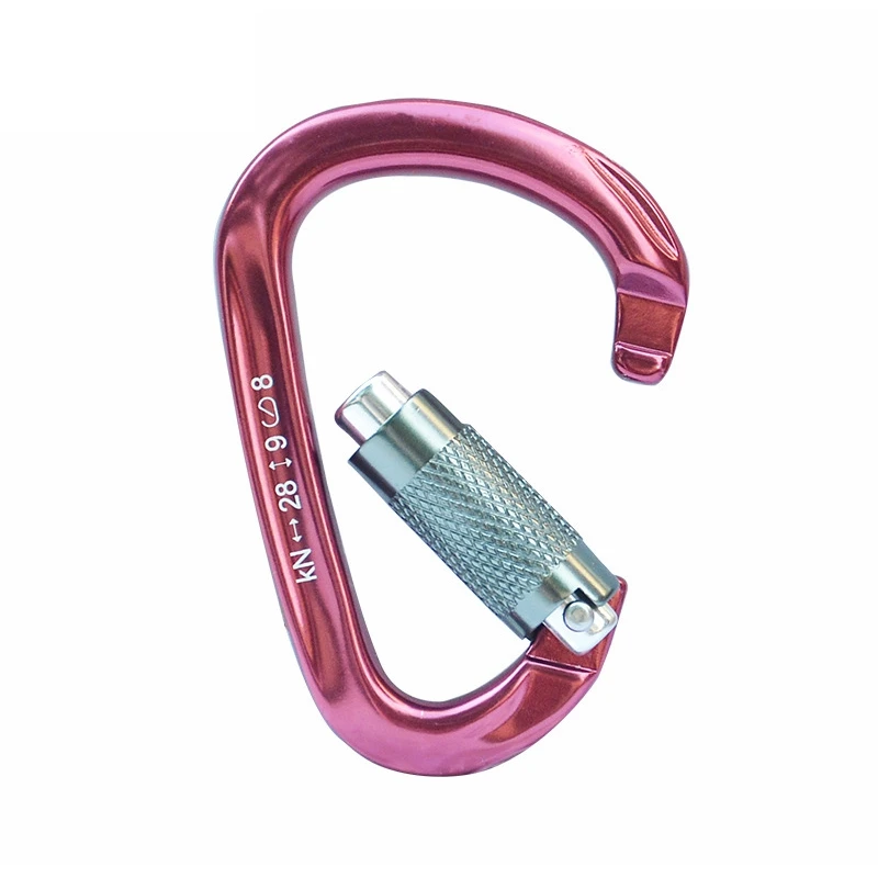 المحمولة تسلق سلاسل المفاتيح المغنيسيوم سبائك الألومنيوم Carabiners دائم تسلق الاكسسوارات مقاطع ضوء رابيلينج أدوات