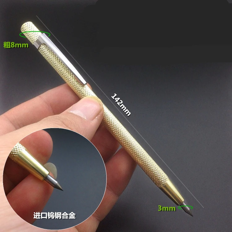 

JANPSHION Tungsten Steel Tip Scriber Marking Etching Pen Marking Tools for Ceramics Glass Shell Metal Lettering