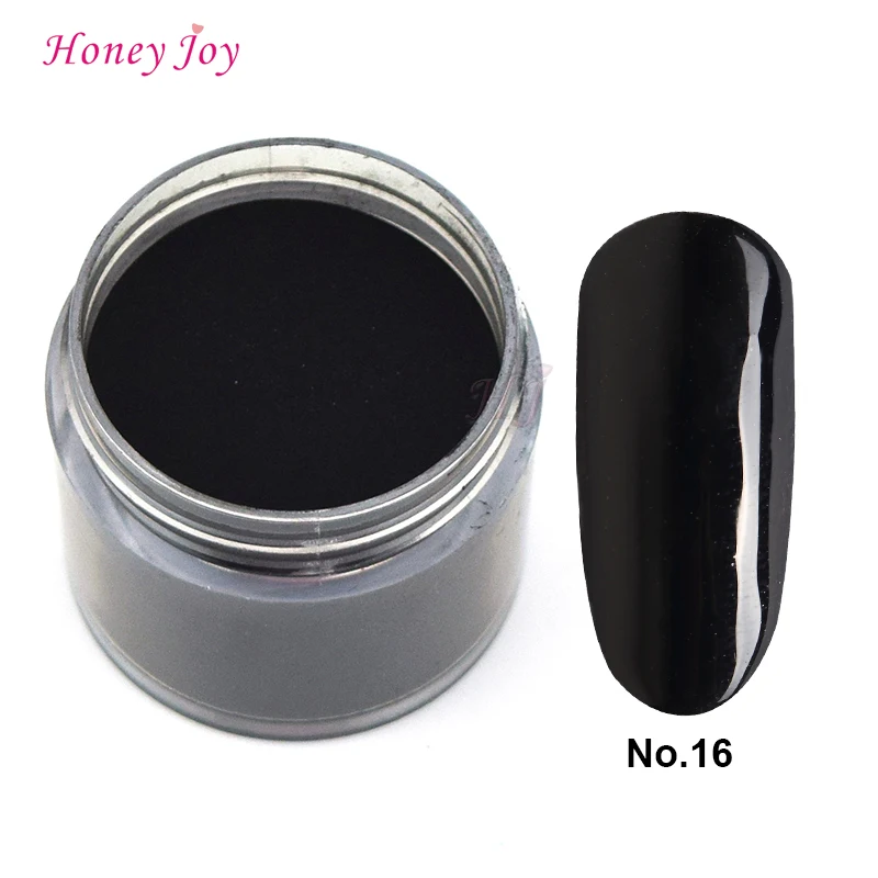 28g/Box 16 Black Easy To Use Dip Powder Nails Dipping Nails Long