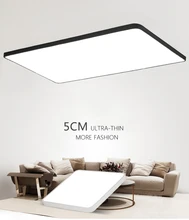 DX plafond moderne à LEDs luminaires Luminaire pour salon Hall Style minimaliste lampe Dimmable Ultra-mince carré blanc chaud Lustre