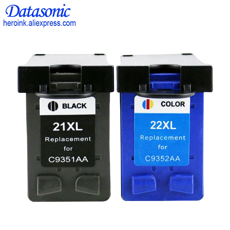 2 шт. чернильный картридж для HP 21 22 XL картриджей и Deskjet 3915 D1530 D1320 F2100 F2280 F4100