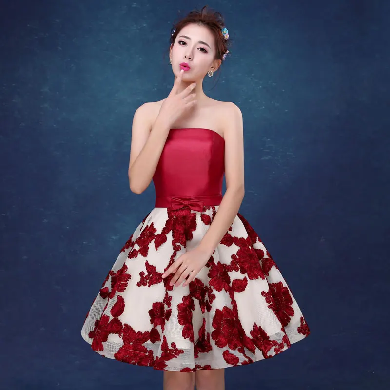 Новое поступление, элегантное платье на выпускной "Принцесса", Платья для особых случаев, кружевное Тюлевое вечернее платье, платье de soiree - Цвет: Dark Red