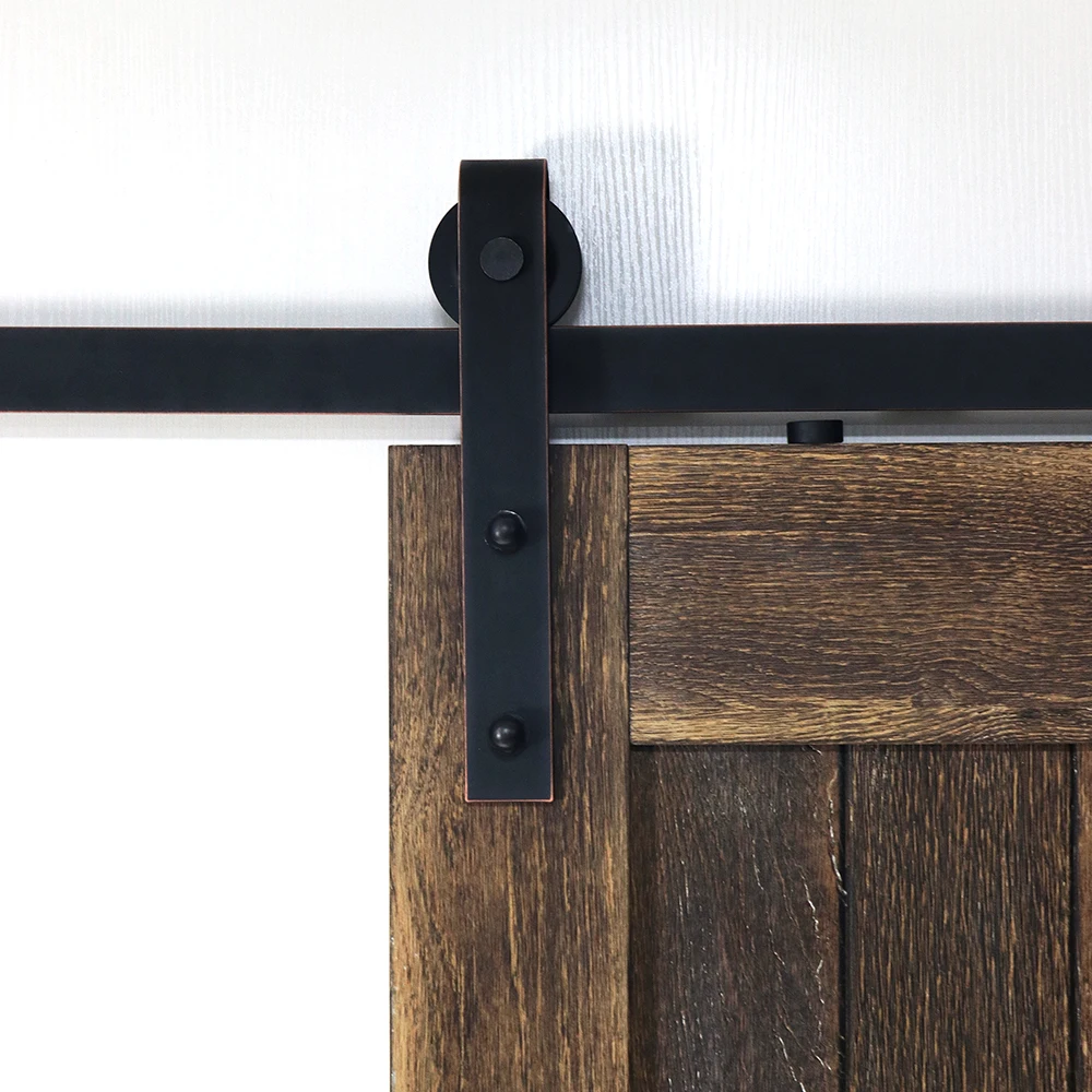 Us 141 0 6 6ft Oil Rubbed Bronze Sliding Barn Door Track And Hardware Kit In Slides From Home Improvement On Aliexpress