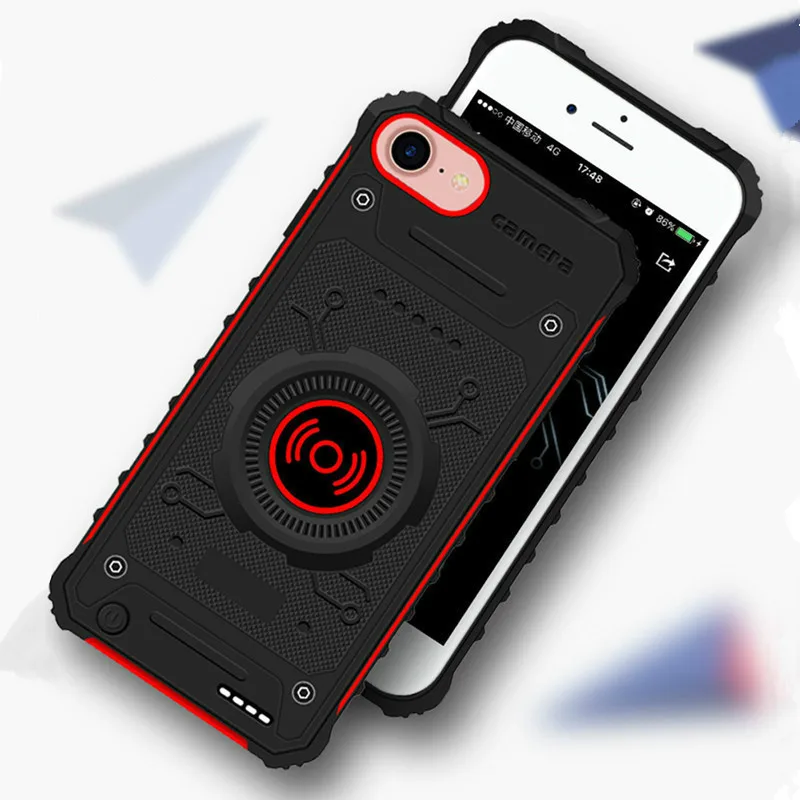 Extpower Wireless Charging Power Bank For iPhone6 6s 7 8Plus Charger Battery Case 3100mAh 8 | Мобильные телефоны и