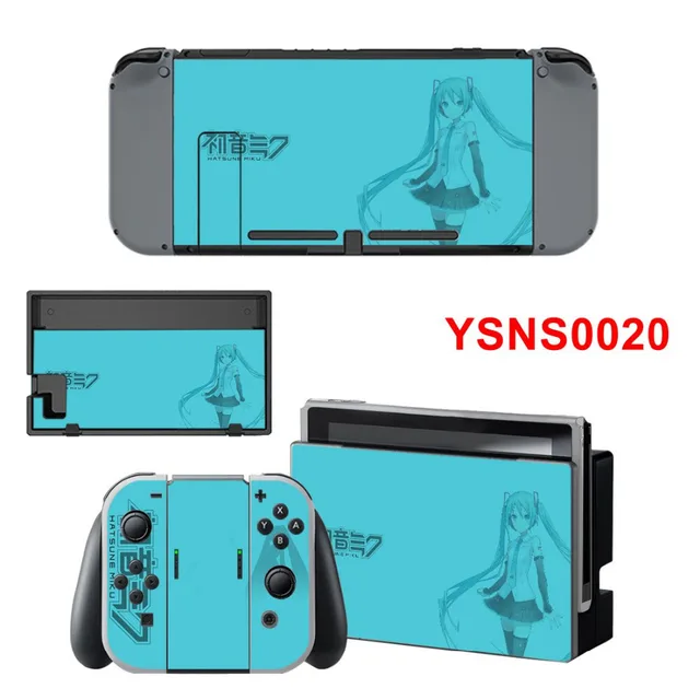 new cute hatsune miku vinyl cover skin sticker for ninetendo switch console consoleskins co