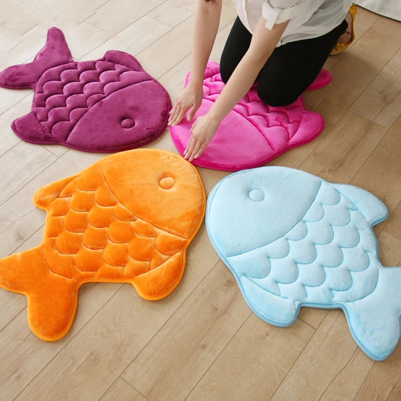58*70 см/60*60 см Нескользящая рыба/бабочка впитывающие коврики кухня дверные коврики для ванны коврик для гостиной пол Tapete домашний декор