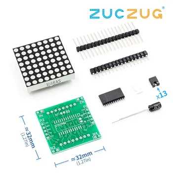 

MAX7219 dot matrix module microcontroller module DIY KIT