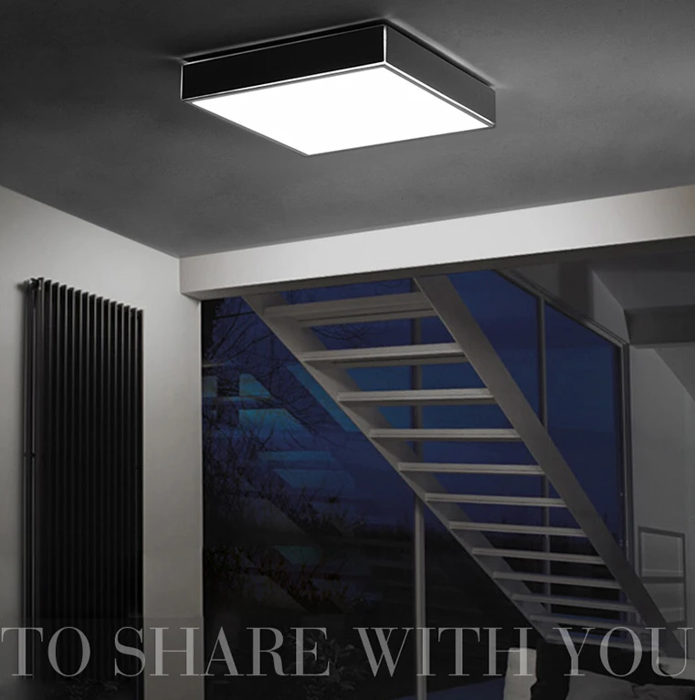 

LED Modern Geometric Iron Acryl Black White LED Lamp.LED Light.Ceiling Lights.LED Ceiling Light.Ceiling Lamp For Foyer Bedroom