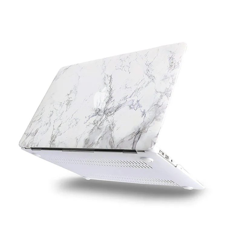 Твердый чехол Mosiso для Macbook Air, 13 дюймов,,,,,, матовый чехол, чехол для Mac Air 11+ силиконовый чехол для клавиатуры - Цвет: White Marble