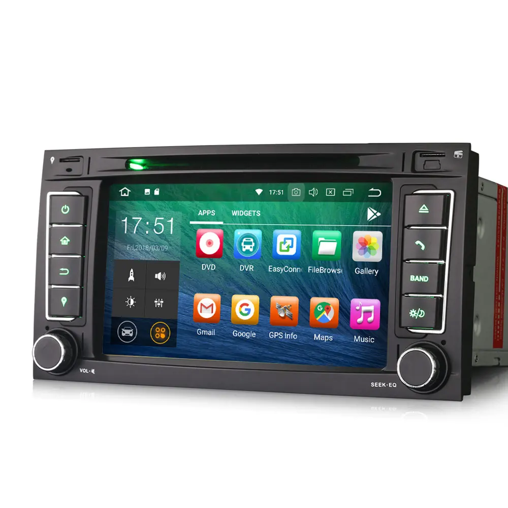 Best 7" Android 9.0 OS Car DVD Multimedia Navigation GPS Radio for Volkswagen Touareg 2004-2010 & Volkswagen T5 Multivan 2004-2009 4