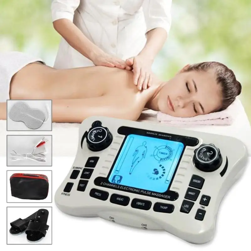 Electrical Massager Digital Tens Machine Acupuncture Slimming Therapy Machine Body Muscle Relax Pain Relief L4 Electrical Massager Digital Tens Machine Acupuncture Slimming Therapy Machine Body Muscle Relax Pain Relief L4
