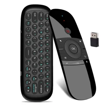 

Original W1 Mini Air Mouse android Rechargeable English 2.4GHZ Wireless Keyboard Remote Control For Windows Android TV Box PC
