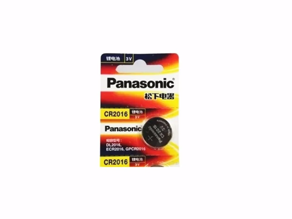 

2 X original brand new battery for PANASONIC cr2016 3v button cell coin batteries for watch computer cr 2016