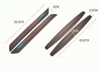 

Osmrk Car body door plate strips protection for toyota land cruiser prado front and rear anti-scratch silicone bumper strip