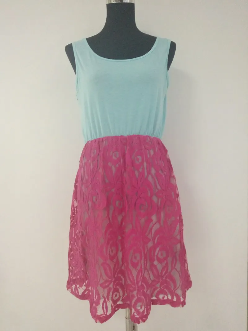 Mother And Daughter Sun Dress Baby Girls Lace Dresses Kids And Parents Summer Dress Family Matching Outfits