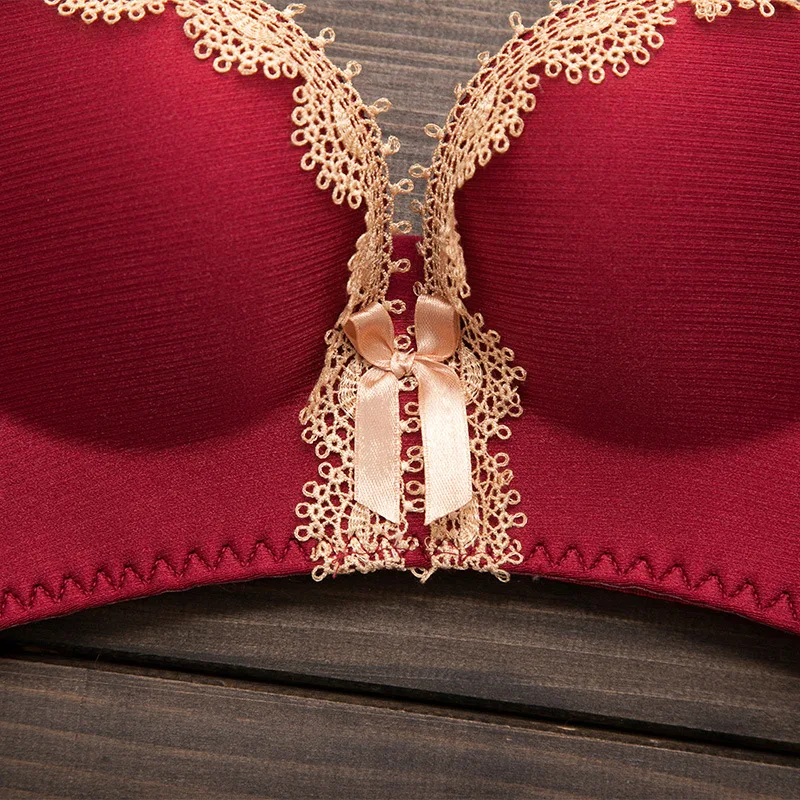 Бесшовные Для женщин бюстгальтер цельный пуш-ап Кружево Bralette отрегулировать белье Плюс Размеры чашка C Нижнее бельё женский бюстгальтер топы корректирующие белье бюстгалтерлифчикбюстгальтернижнее белье женское бел