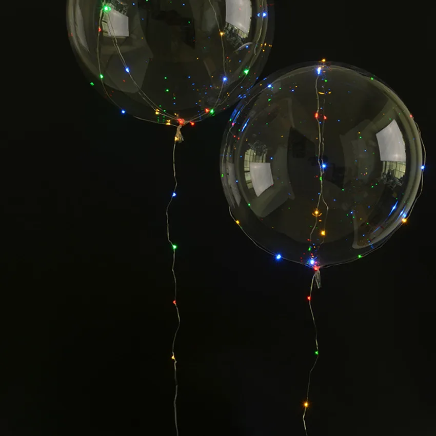 18 дюймов светящийся светодиодный Гелиевый шар, светодиодный воздушный шар, гирлянда, Круглый пузырьковый фестиваль, Свадебная вечеринка, декоративные детские игрушки